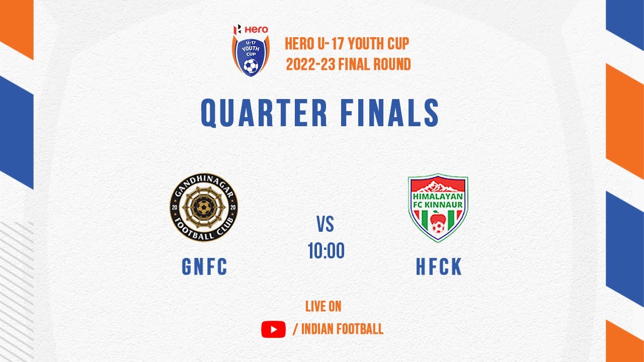 Hero U-17 Youth Cup 2022-23 | Gandhinagar FC vs Himalayan FC Kinnaur | Quarter Final | LIVE