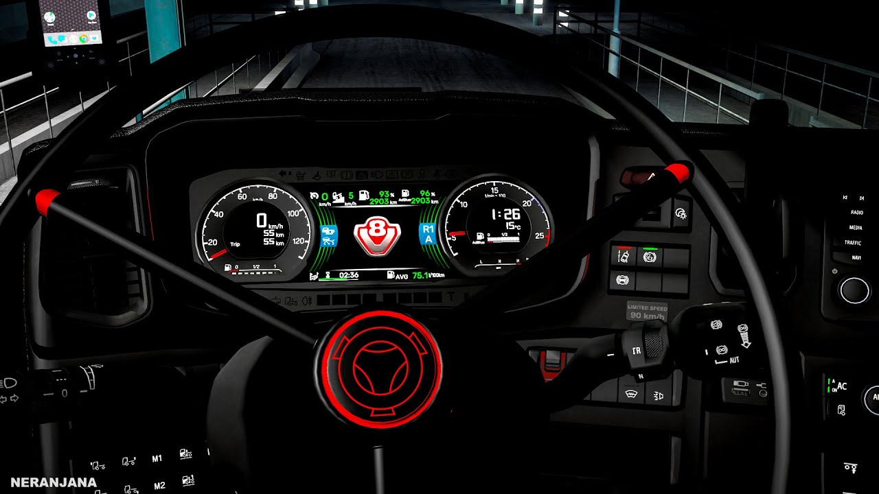 ETS2 1.55 Mod | Scania 2016 S & R Custom Dashboards | Euro Truck Simulator 2 Mods
