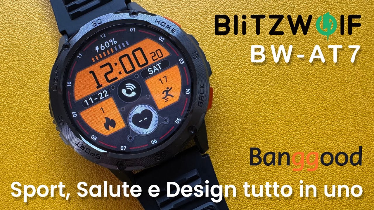 BlitzWolf BW-AT7 – Smartwatch 1.53″, sport, salute e design tutto in uno