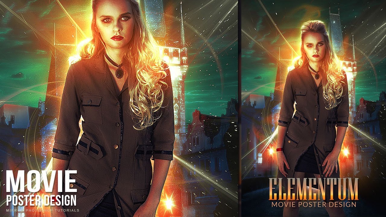 Create Abstract light effects in Movie Poster - Photoshop Tutorial