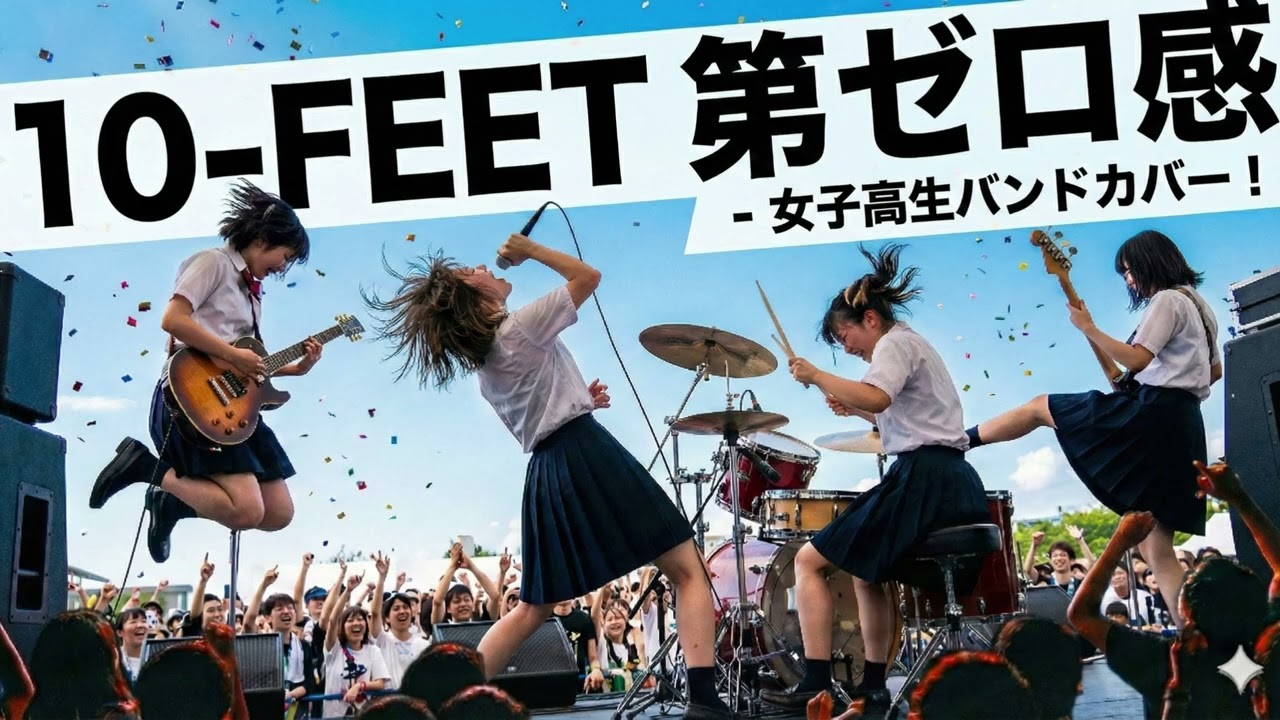 10-FEET　第ゼロ感｜Japanese Girls AI Rock Band｜邦楽カバー