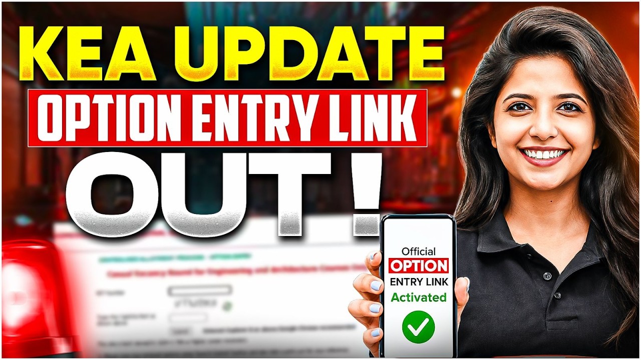 🚨 KCET 2026 Option Entry Link LIVE? Complete Step-by-Step Choice Filling Guide for Engineering Seats