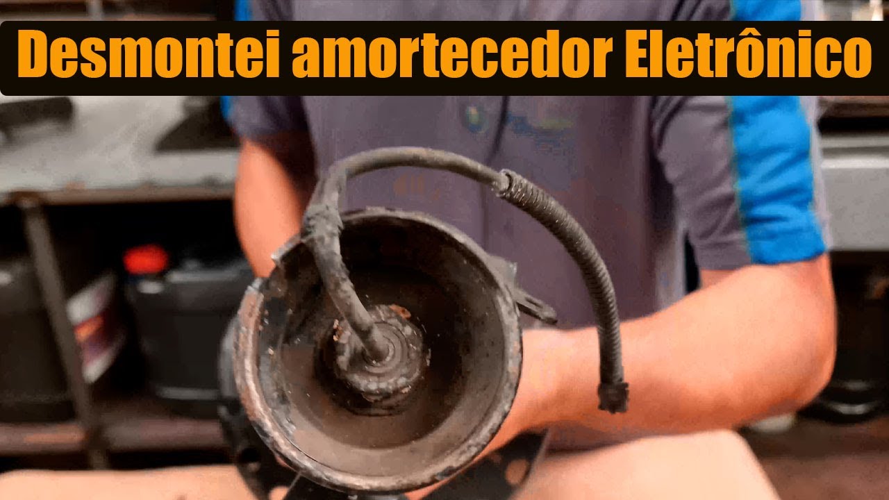 Amortecedor Evoque eletrônico desmontado | Curitiba recuperadora linha verde