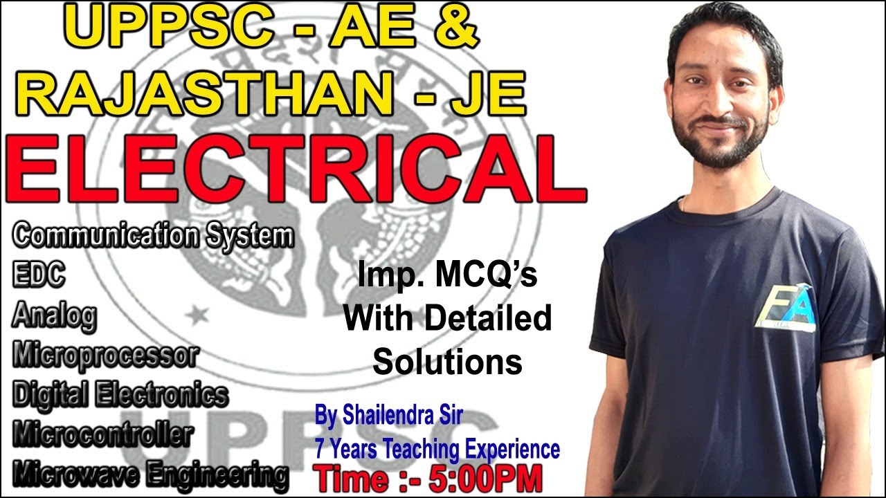 LEC-9: UPPSC AE-EE /RSEB RRVUNL JE-EE (ELECTRONICS PART)  BY SHAILENDRA SIR