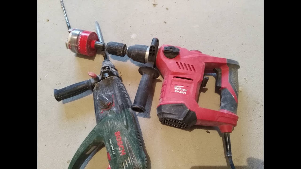 Сравнение перфоратора BOSCH PBH 2900 RE и WORTEX RH 3231