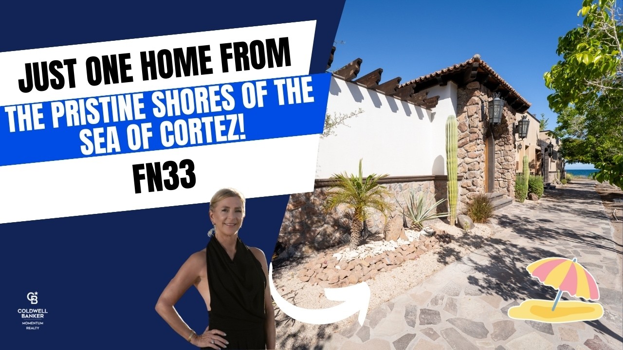FN33 – 3Bed & 3Bath Exquisite Custom Beachside Retreat in Loreto Bay