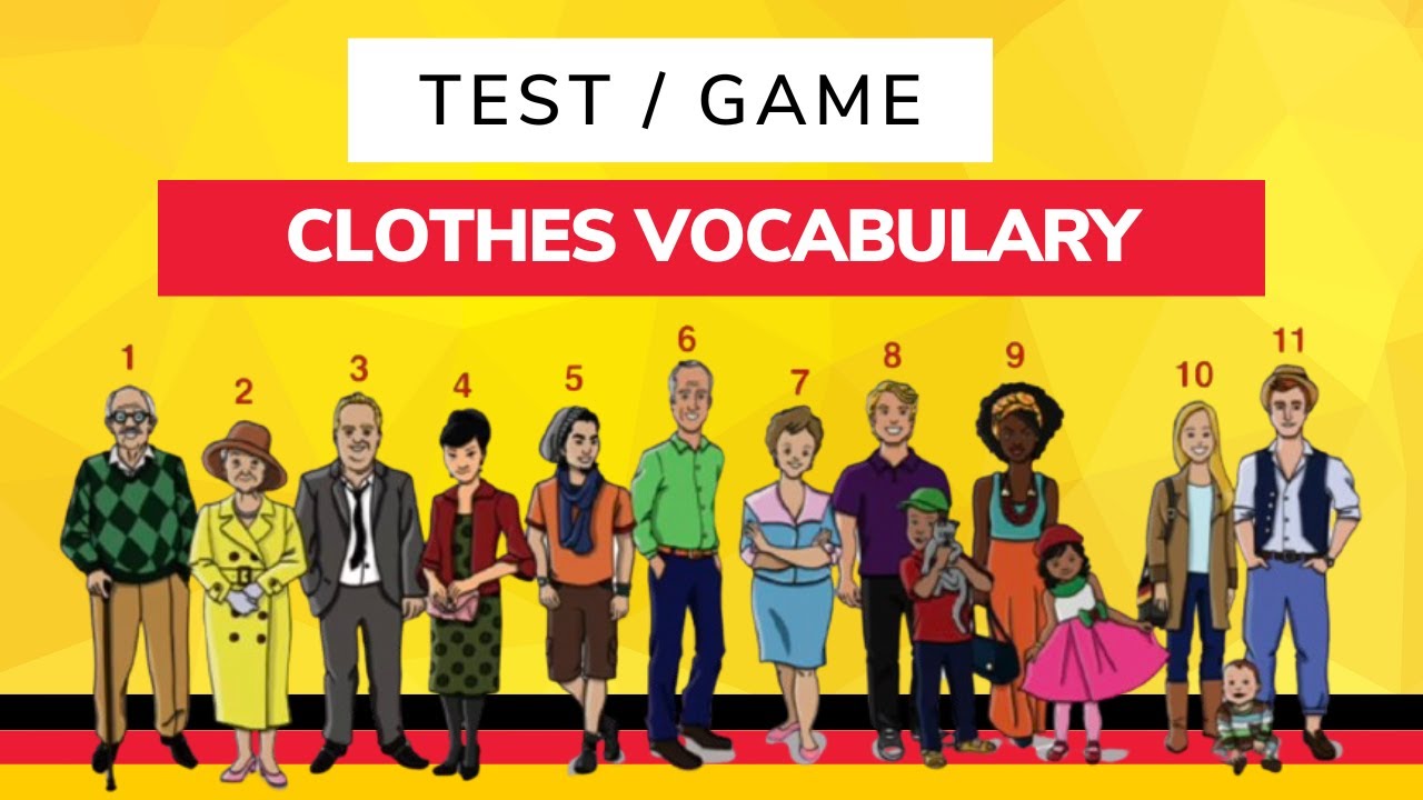 🌍 Day 60.2 Test: Kleidung / Clothes: Who is who? -  *German to Go*