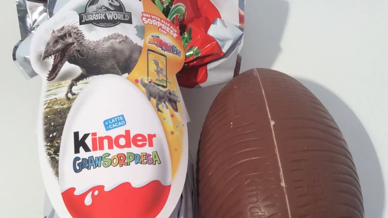 X2 Jurassic World Kinder Surprise ASMR Unboxing