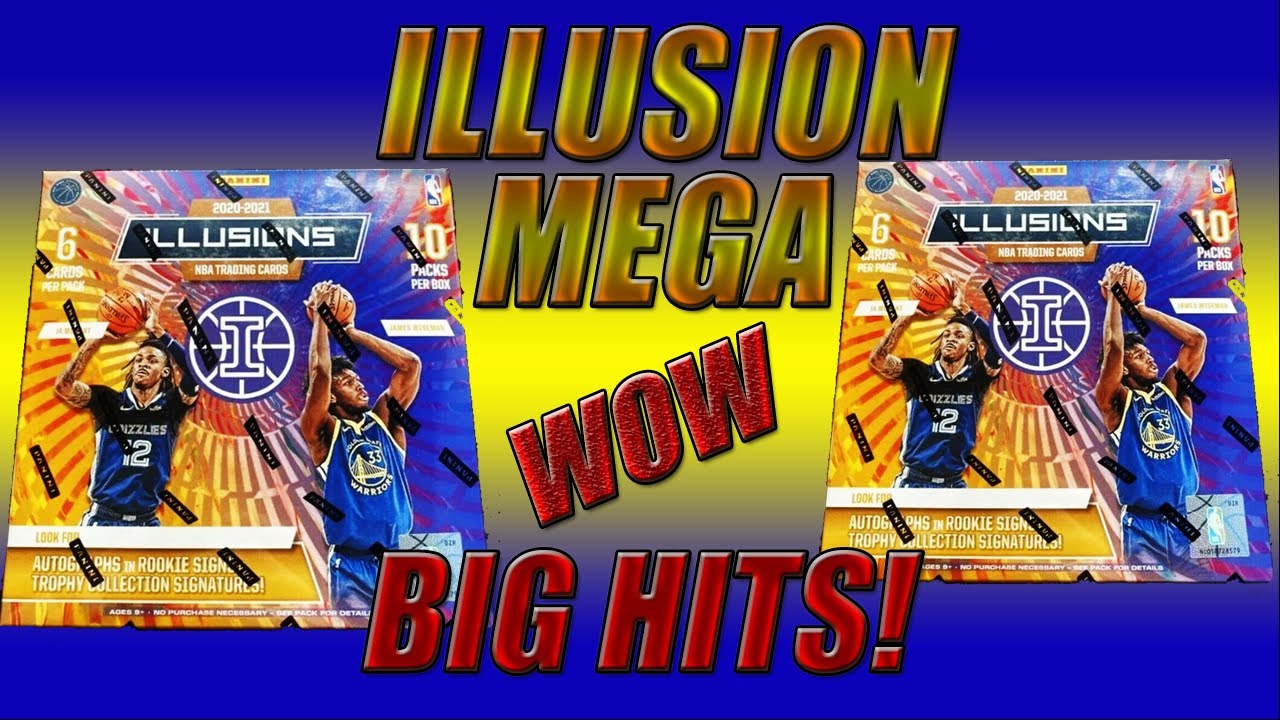 2020-2021 PANINI NBA ILLUSIONS BASKETBALL MEGA BOX RIP! - BIG HITS! - WOW!