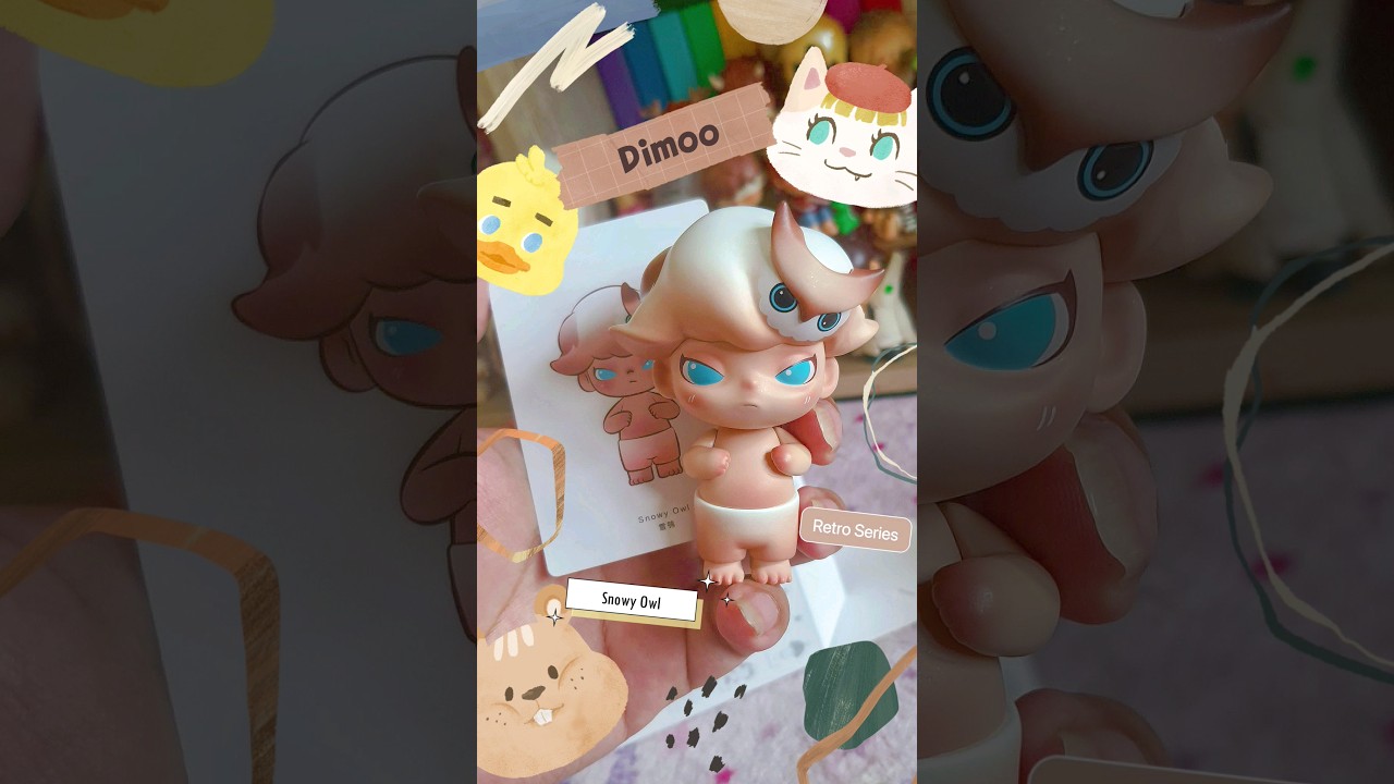 Dimoo Retro Series (Snowy Owl) 🦉🌨️#dimoo #popmartdimoo #popmart #arttoy #blindbox #unboxing