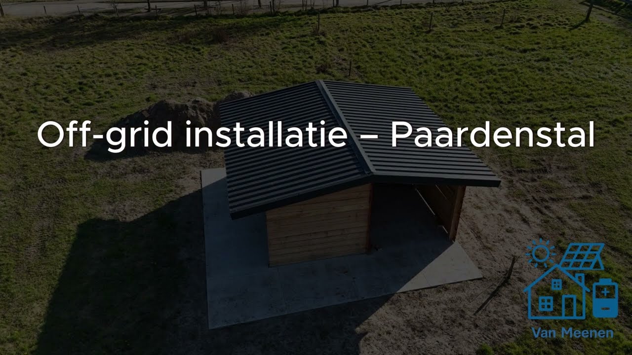 Paardenstal 100% Off-Grid met Zonnepanelen & Batterij