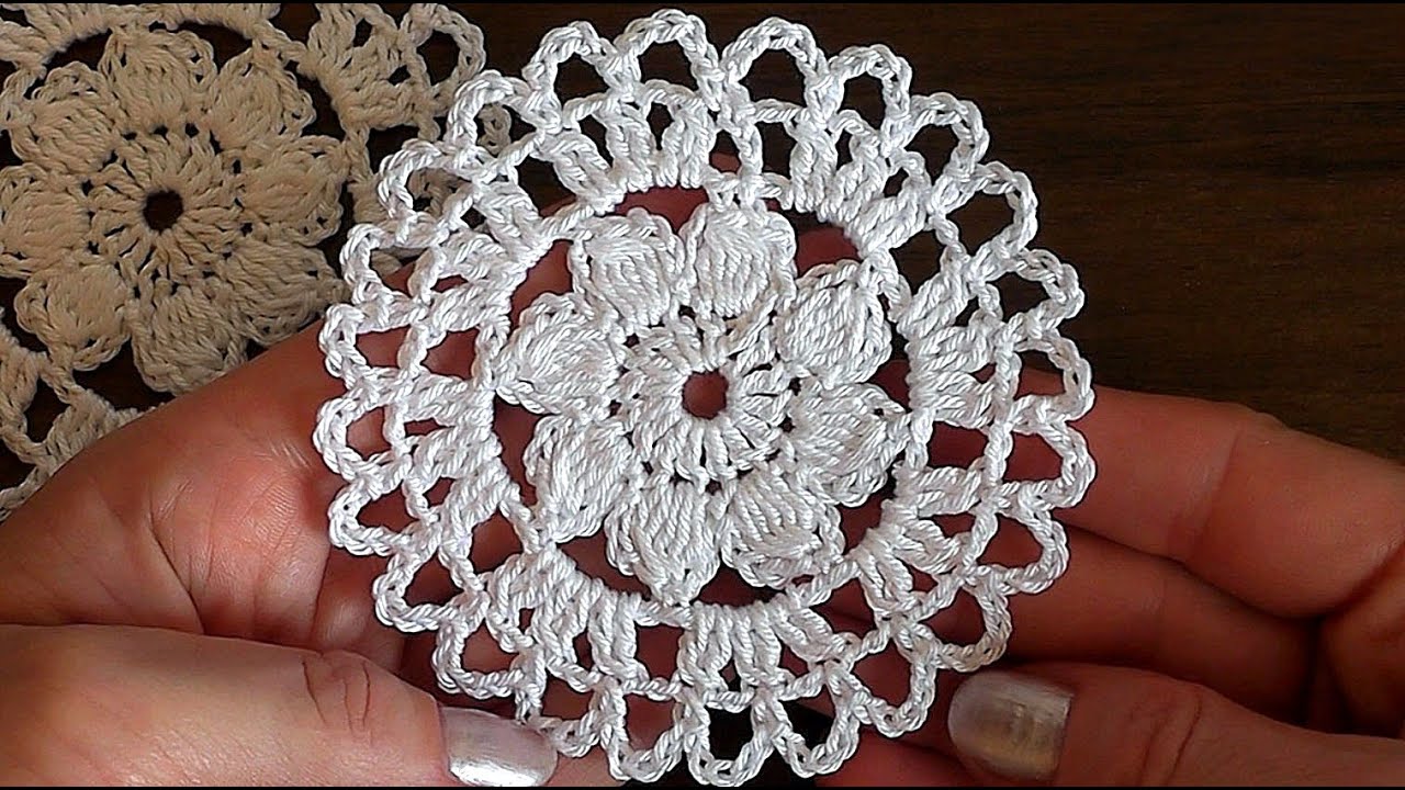 Crochet motif#6 Flower Tutorial