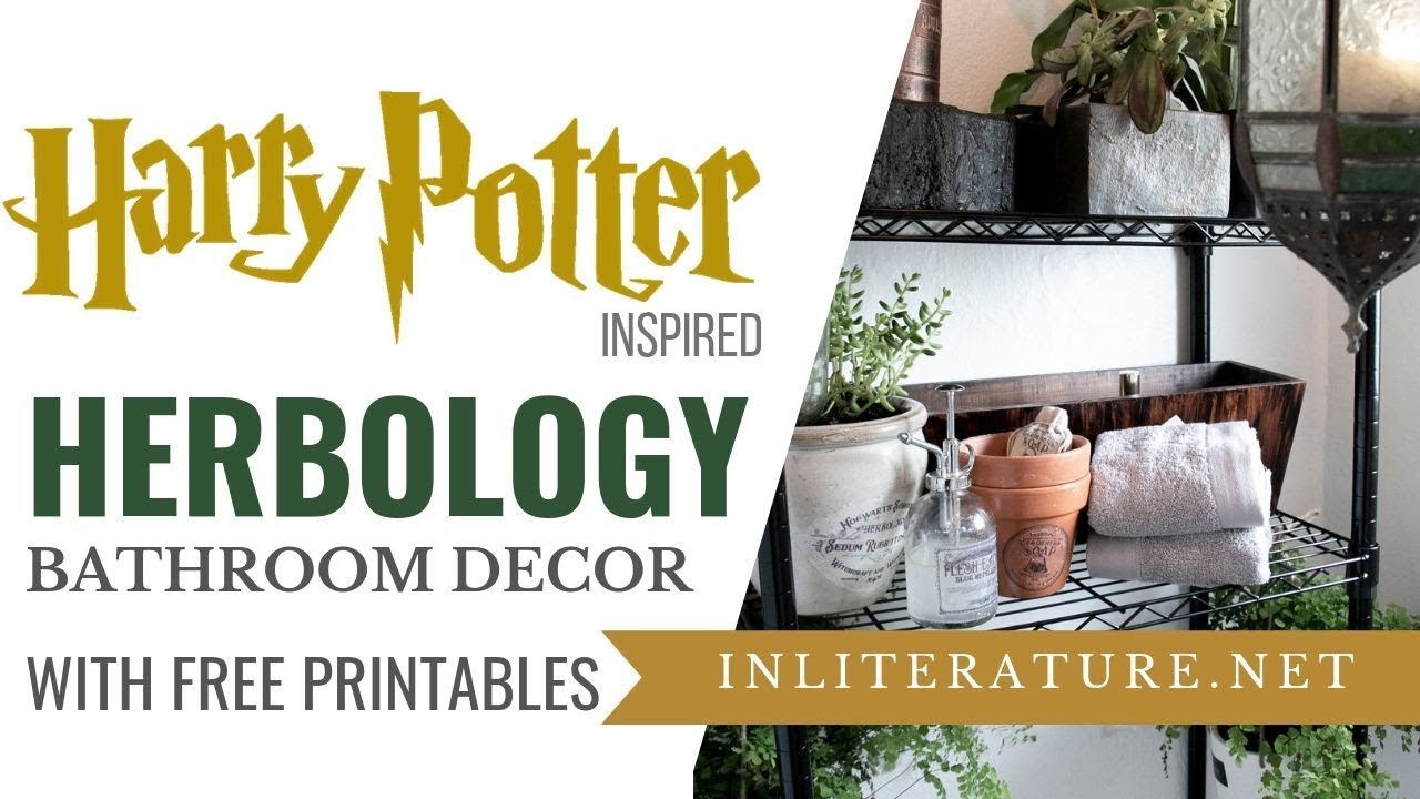 Hogwarts Herbology Bathroom Decor [ HARRY POTTER] | In Literature