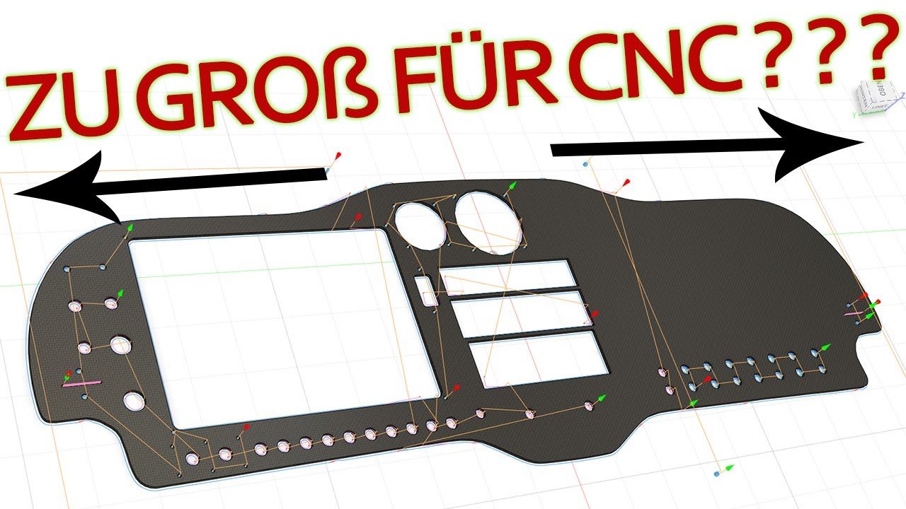 Zu große Werkstücke auf kleiner CNC Fräse fräsen | Fusion 360 Tutorial | Vorbereitung auf die Praxis