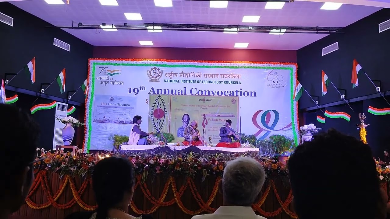 Flautist Ronu Majumdar in NIT Rourkela on Foundation day