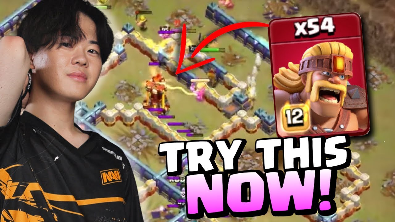 GAKU 54 SUPER BARBARIAN 69 SECOND SPEED RUN CREATIVE ATTACK (Clash of Clans)