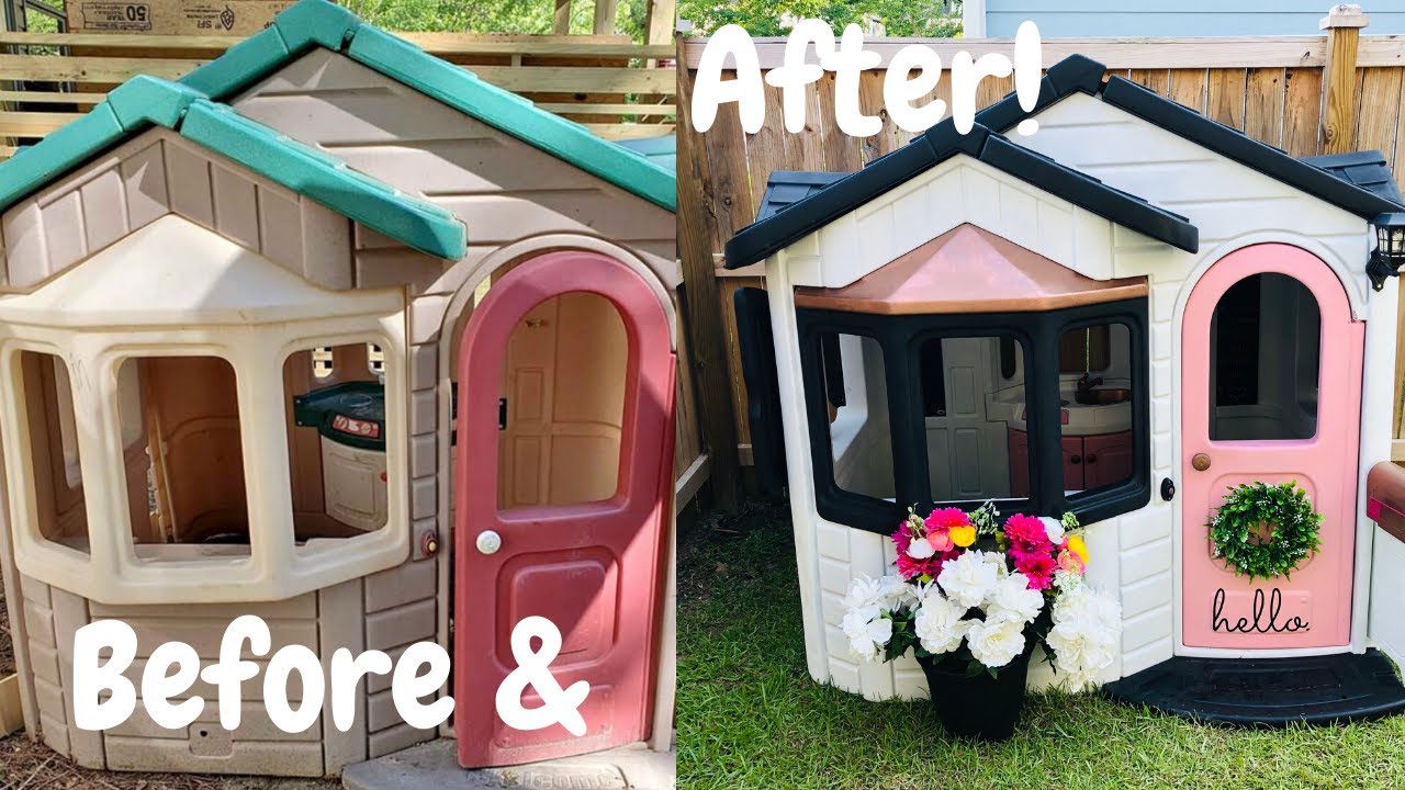 DIY Playhouse Makeover 2020 || Step 2 Playhouse || Frump to Glam