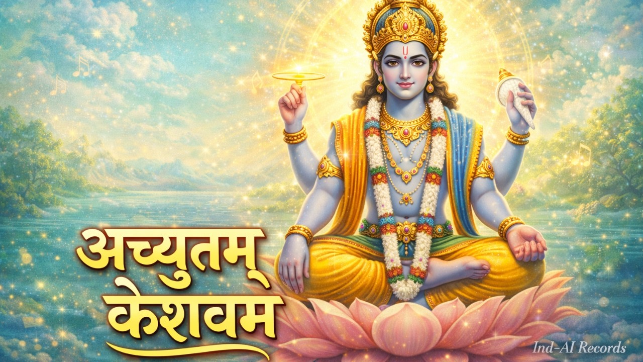 Achutyam Keshavam | Soulful Krishna Bhajan for Devotion & Divine Bliss | budhwar special bhajan