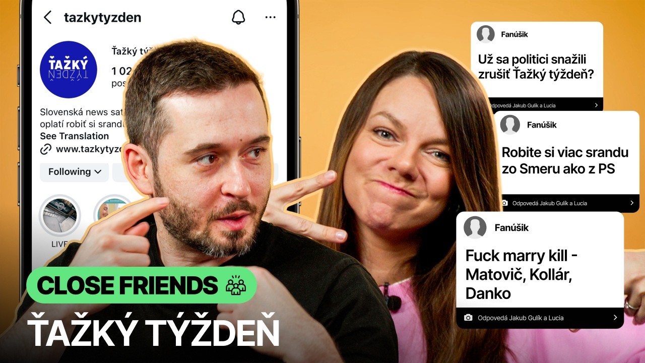 Prečo si robia srandu viac zo Smeru ako PS? 🤨 Ťažký týždeň v CLOSE FRIENDS