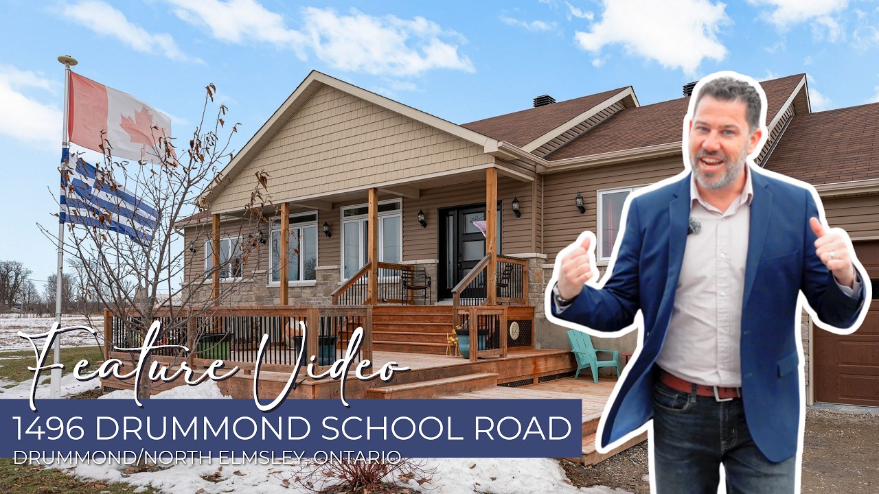 Inside a Bright 4 Bed Bungalow Near Perth Ontario | Heated 3-Car Garage | 1496 Drummond School Rd