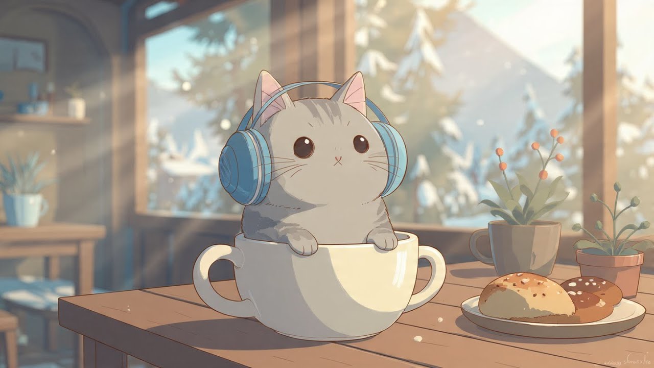 Café Melody ☕❄️ | Upbeat LoFi & Bossa Chill for a Fresh Start