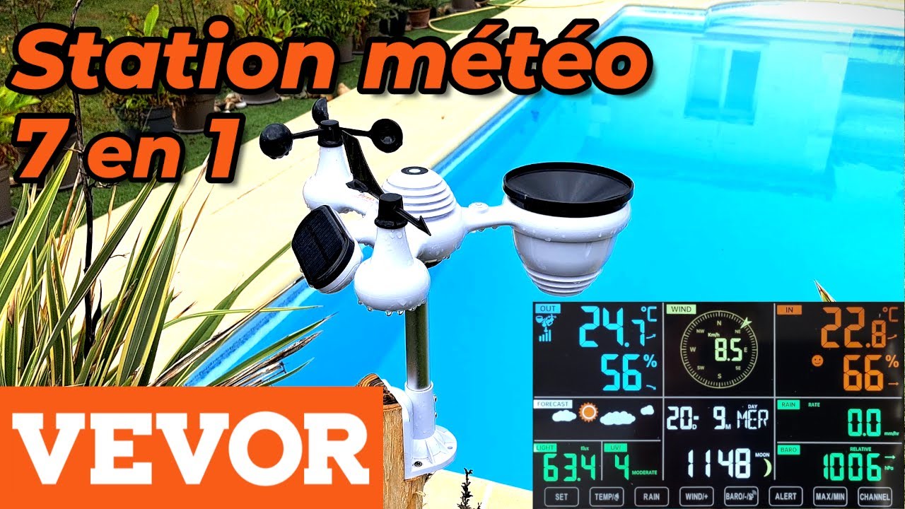 Découverte de la Station météo 7 en 1 Vevor ☀ Montage & Installation 🌞