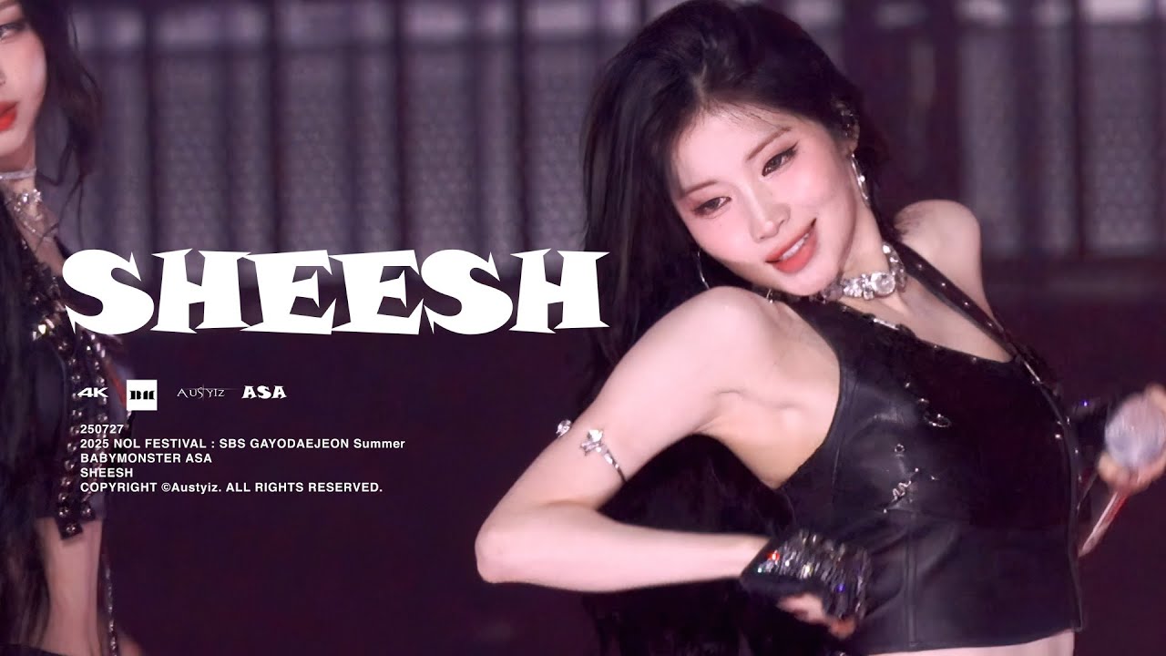 250727 SBS 가요대전 SUMMER GayoDaejeon Summer 아사 ASA 베이비몬스터 BABYMONSTER   SHEESH 4K 60 직캠