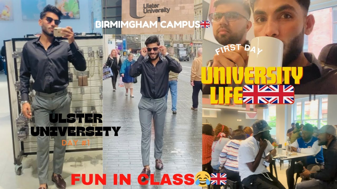 First day at Ulster University🇬🇧| Birmingham Campus🇬🇧 | Class room & International Students🫶🏻❤️|
