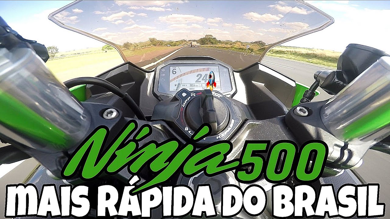 ACELERANDO FORTE A NINJA 500 MAIS RÁPIDA DO BRASIL! | A MAIS DE 240 KM/H?