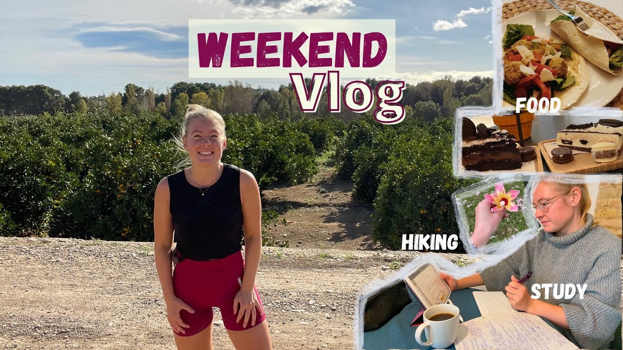 Weekend Vlog: Study, Hiking, Beach, Food in Valencia / Auslandssemester Erasmus Spain