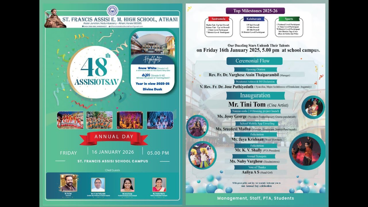Annual Day | ASSISIOTSAV | Live Stream | 16 th January 2026