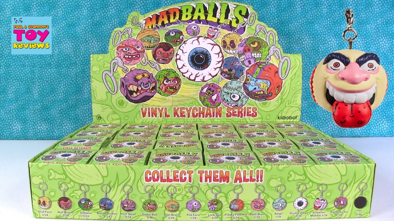 Madballs Vinyl Keychain Series Kidrobot Collector Blind Bag Opening | PSToyReviews