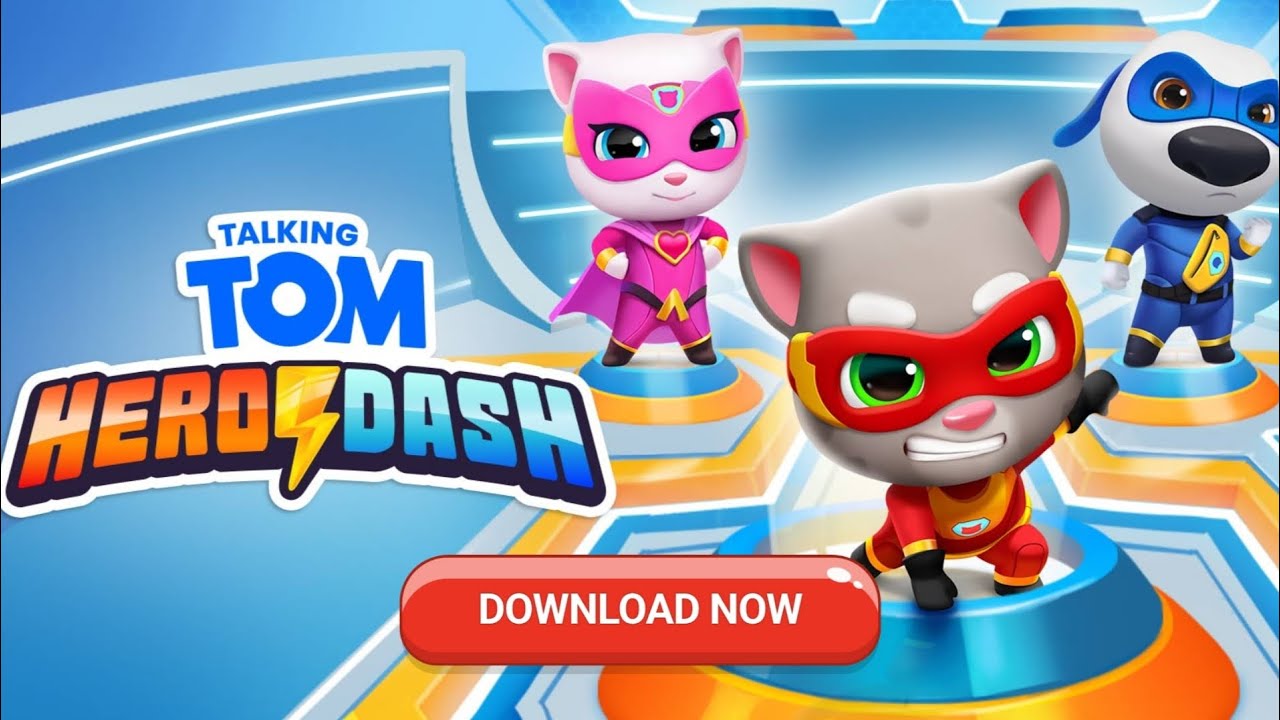 Talking Tom Gold Run: Talking Tom,Talking Angela,Talking Hank,Talking Ginger (Android/iOS) Gameplay