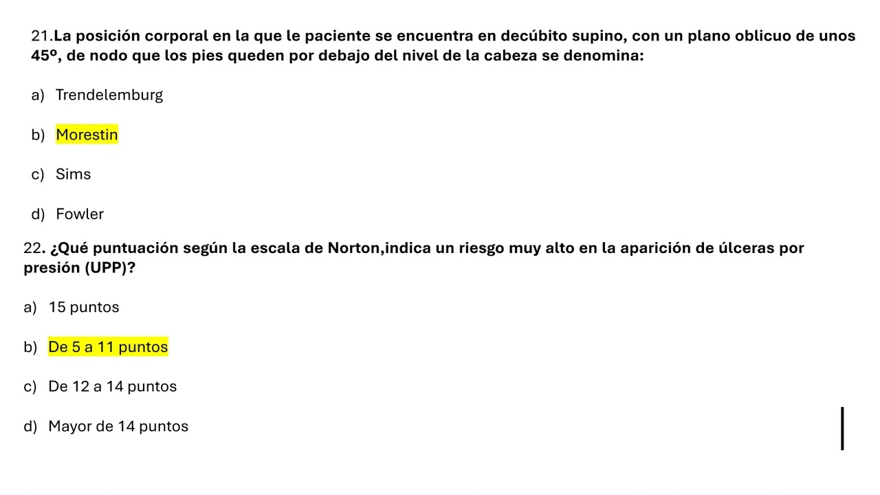 EXAMEN TCAE VALENCIA 13-28
