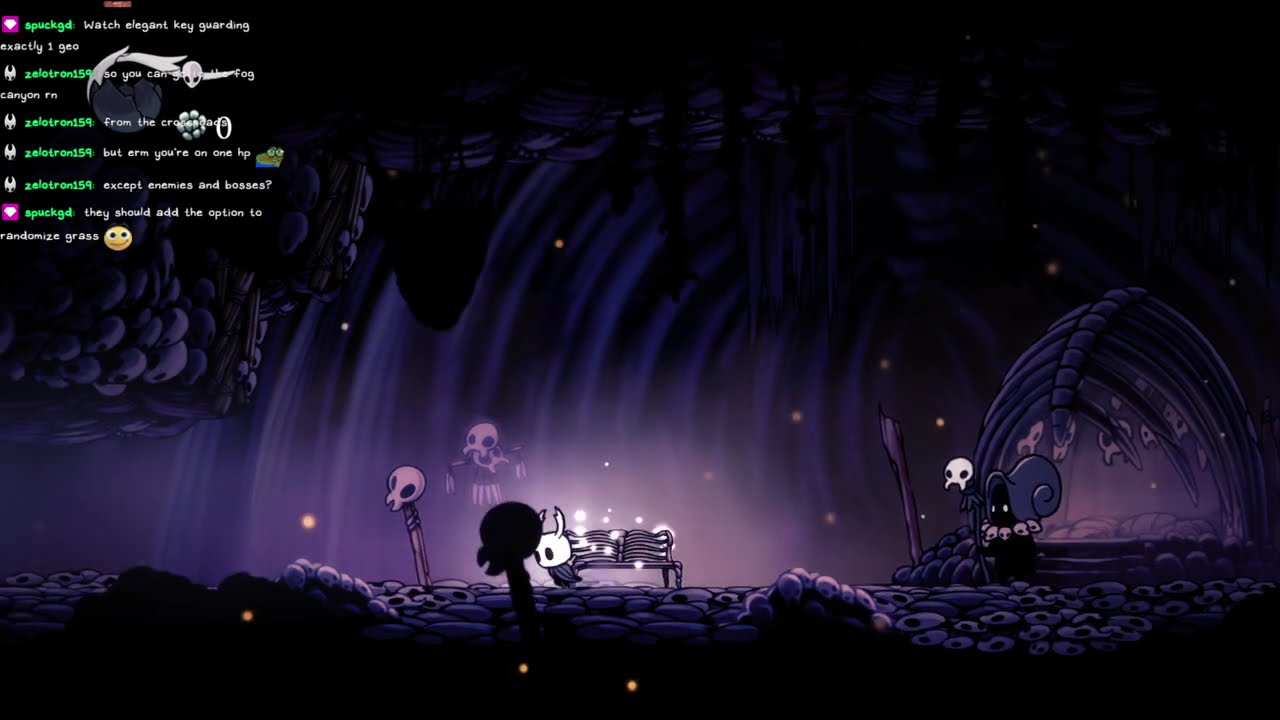 Doing a VERY cursed Hollow Knight randomizer
