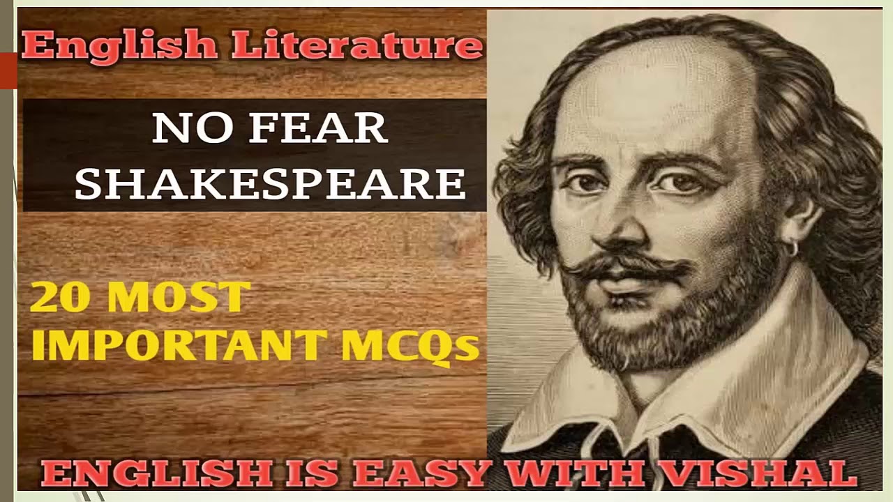 #39 Shakespeare Based MCQs, English Literature ques for DSSSB KVS NVS UP TGT PGT LT grade NET SET