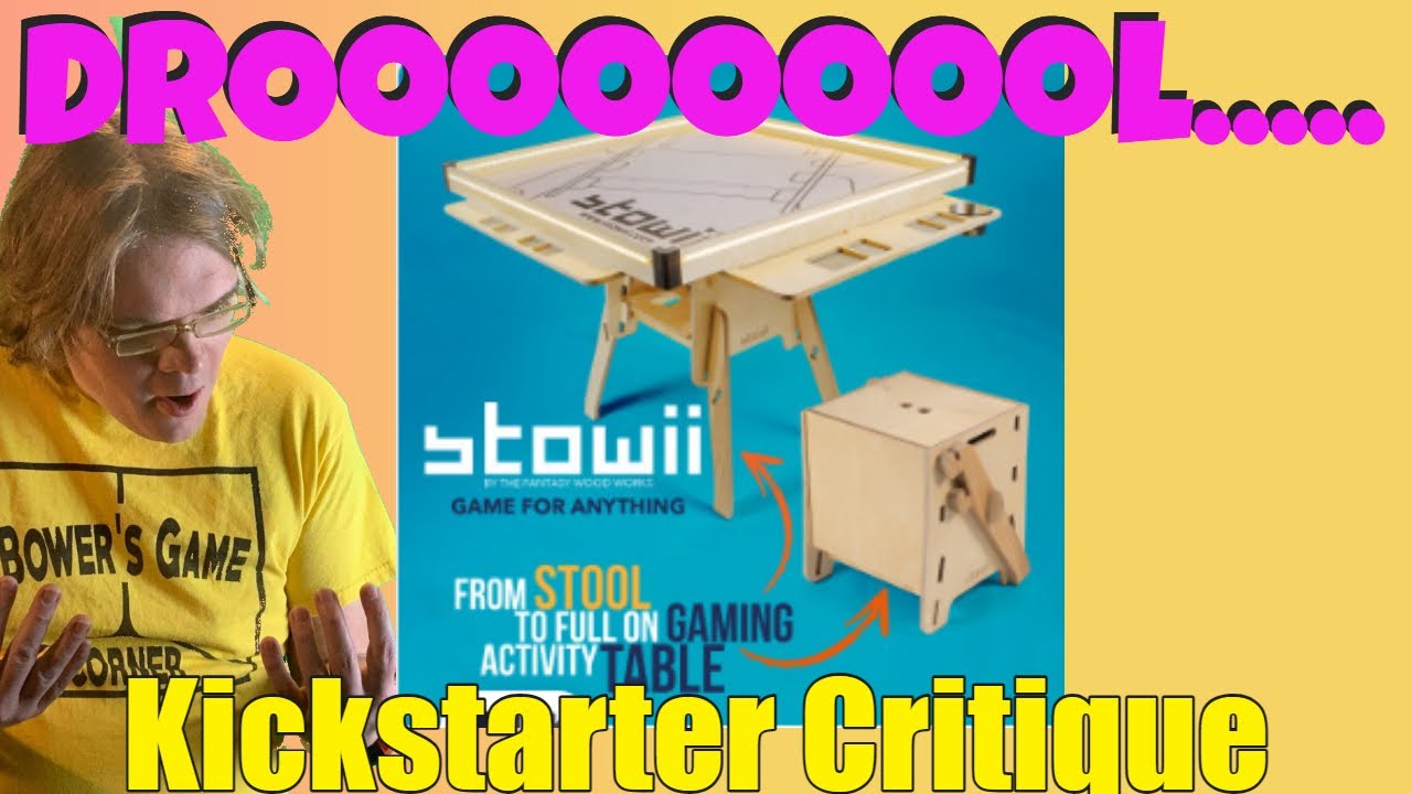 Stowii - The Portable, Foldaway Gaming Table That's Game For Anything - Kickstarter Critique Review