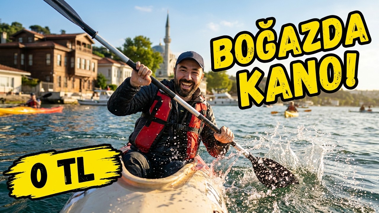 İstanbul Boğazı’nda Ücretsiz Kano Eğitimi! Denemeden Geçme