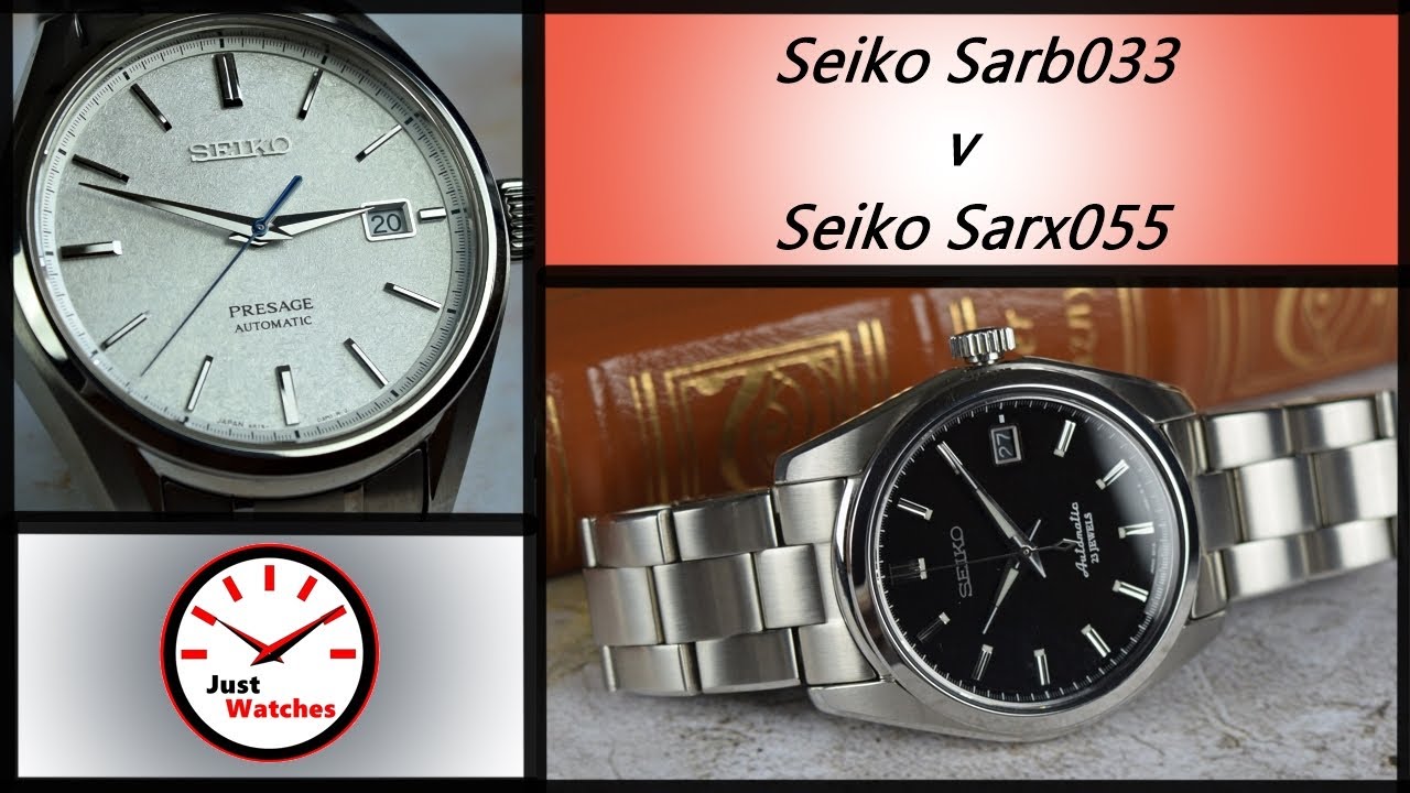 Seiko Sarb033 v Seiko Sarx055