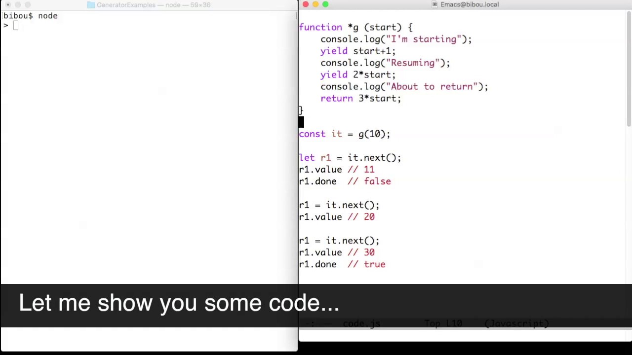 Generator Examples