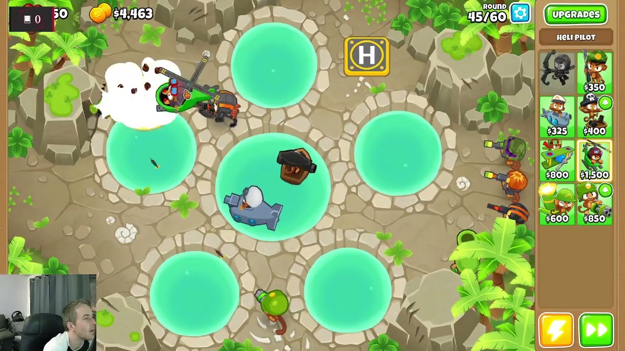 Спа-зоны (только для военных) на среднем уровне сложности: Bloons TD 6