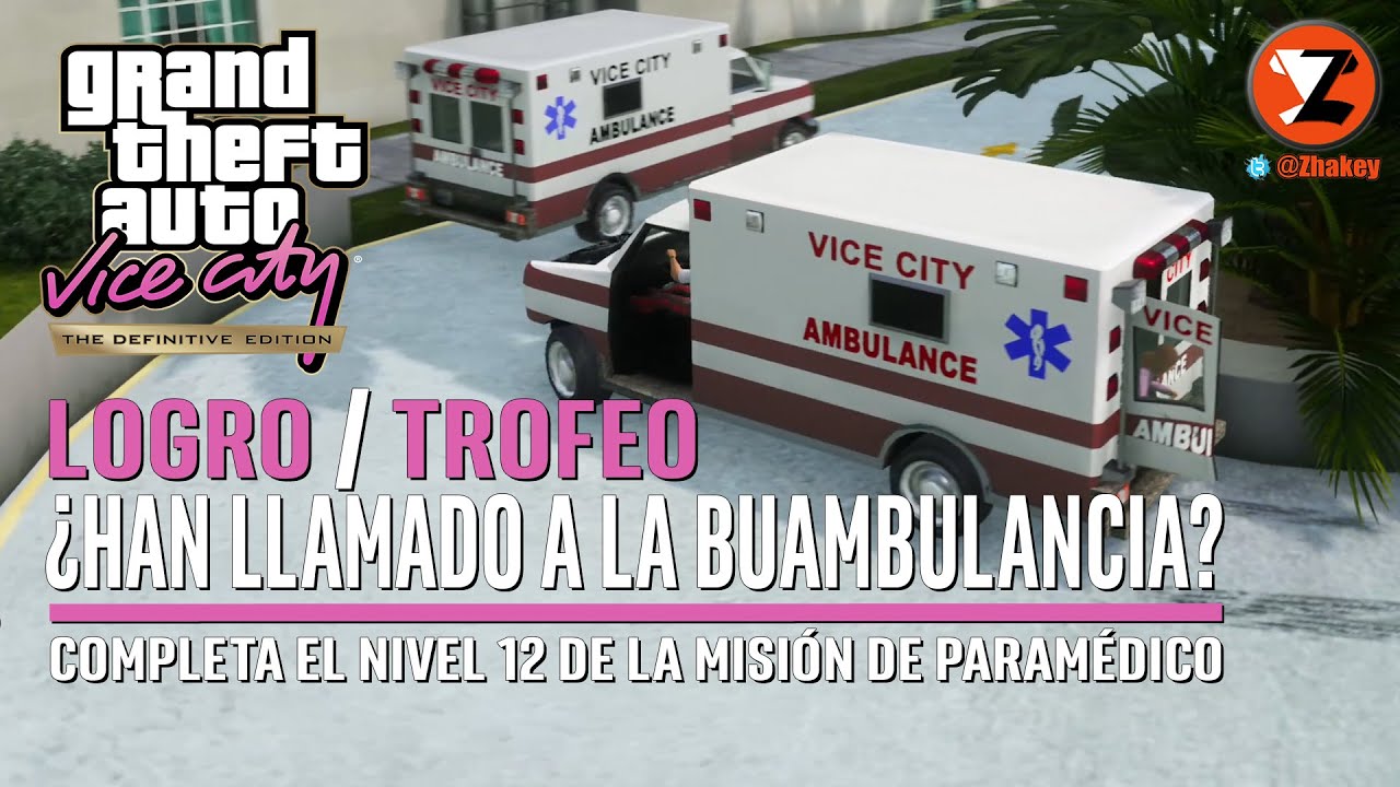 GTA Vice City Remastered - Misión Paramédico - ¿Han llamado a la buambulancia? [DEFINITIVE EDITION]