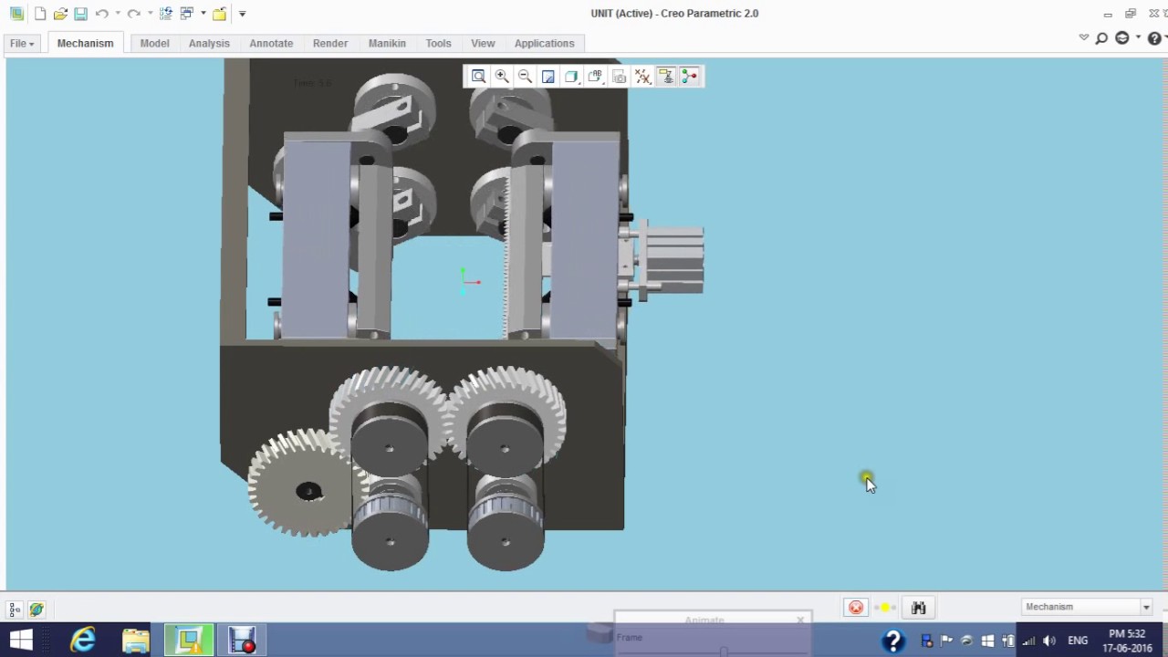 Horizontal sealing jaw 3D