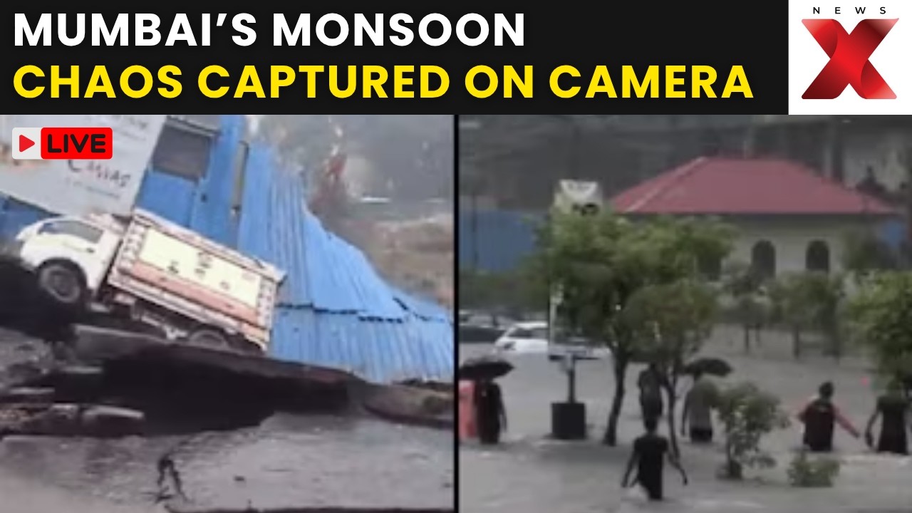 Pune-Mumbai Rain LIVE: Landslide Causes Kilometre-Long Traffic Jam Amid Monsoon Fury | NewsX