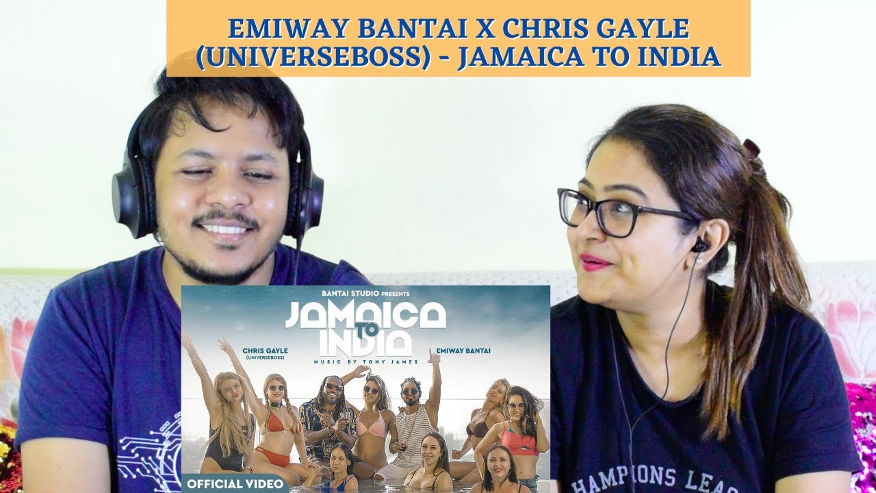 EMIWAY BANTAI X CHRIS GAYLE (UNIVERSEBOSS) - JAMAICA TO INDIA (OFFICIAL VIDEO)| REACTION