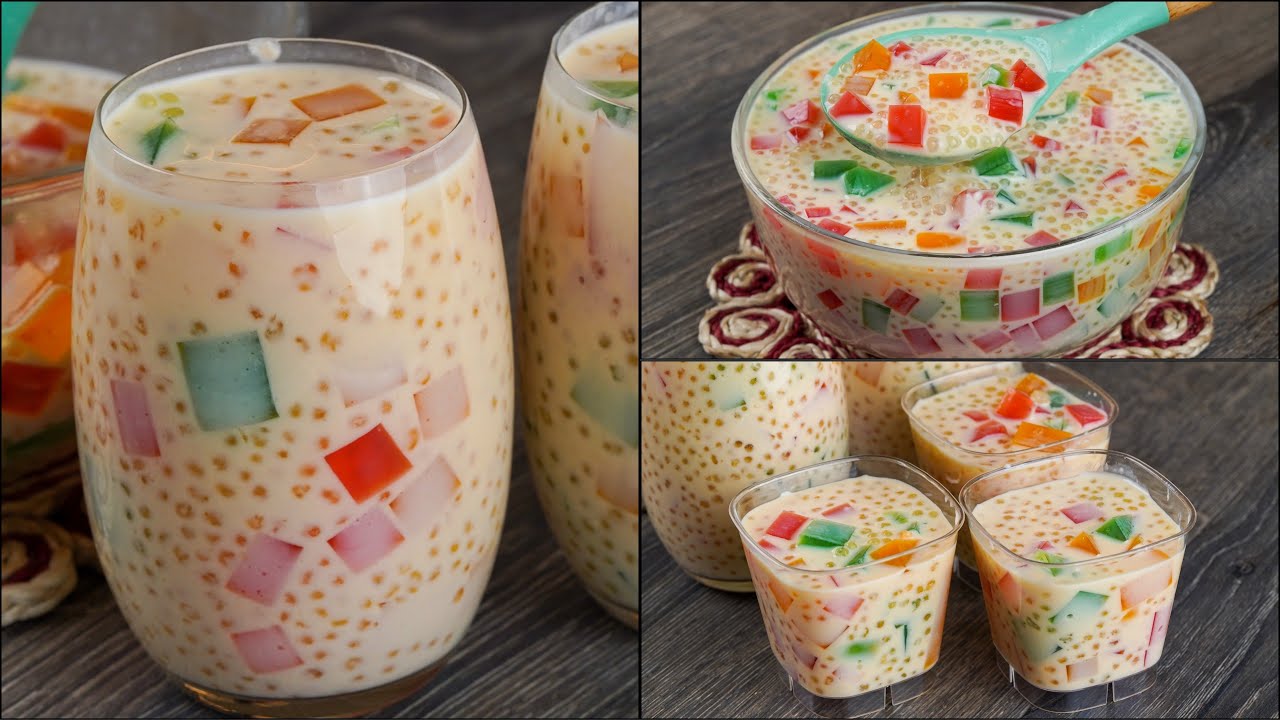 Homemade Dessert For Summer Simple & Easy to Make | Fruity Tapioca Jelly Drink | Ramadan Recipe