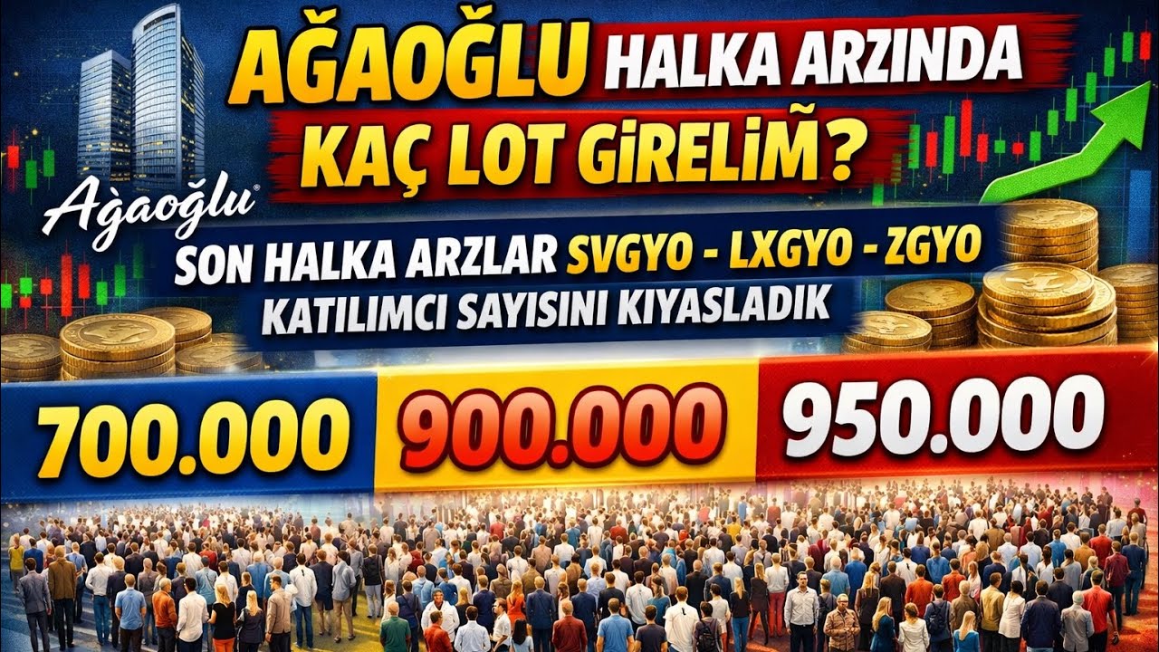 AĞAOĞLU HALKA ARZINDA KA&Ccedil; LOT GİRELİM SON HALKA ARZLARDAKİ KATILIMCI SAYISINI KIYASLADIK