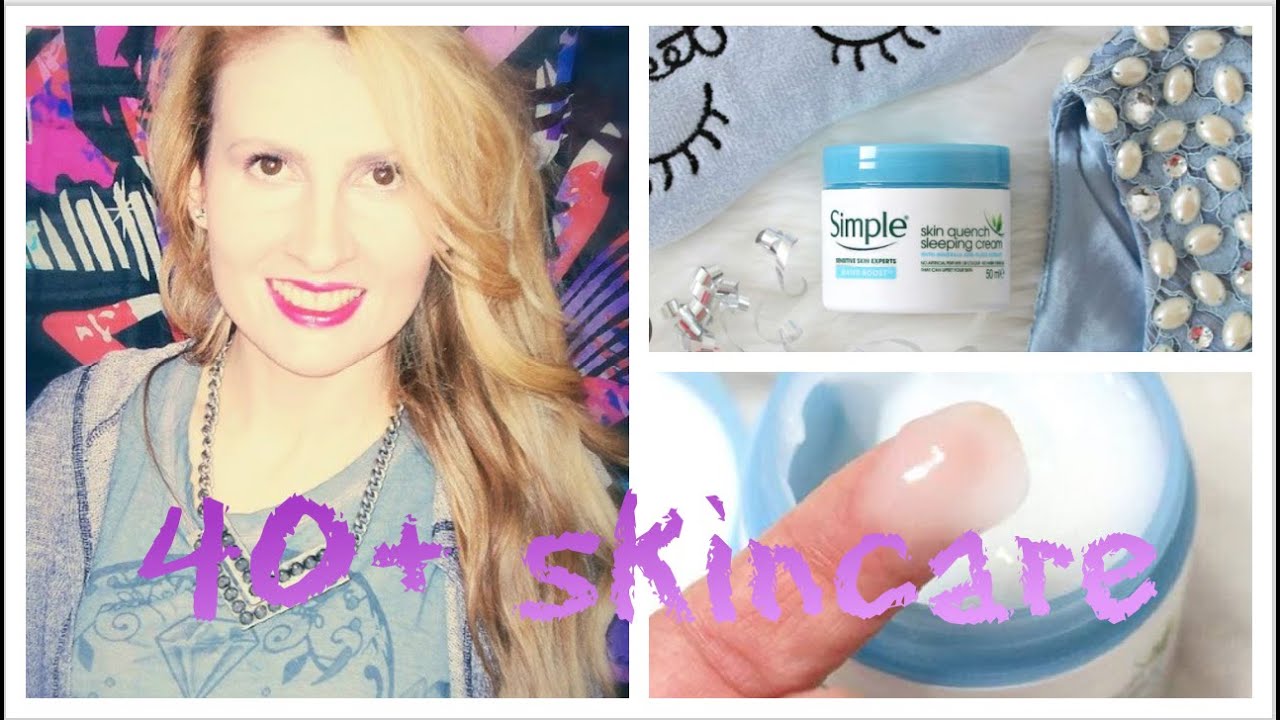 SIMPLE WATER BOOST SKIN QUENCH SLEEPING CREAM REVIEW | IS IT GOOD FOR MATURE, 40+ DRY SKIN?