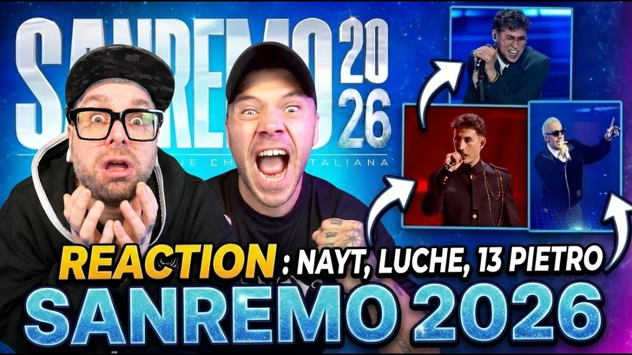 SANREMO 2026: NAYT, 13 PIETRO, LUCHE' #2 | Reaction Arcade Boyz