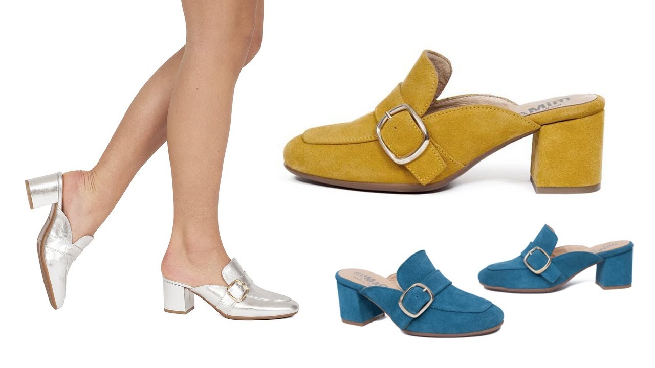 ZAPATOS DE MODA PRIMAVERA VERANO 2018 | Tac&oacute;n bajo, c&oacute;modo y elegante de miMaO 100% Piel
